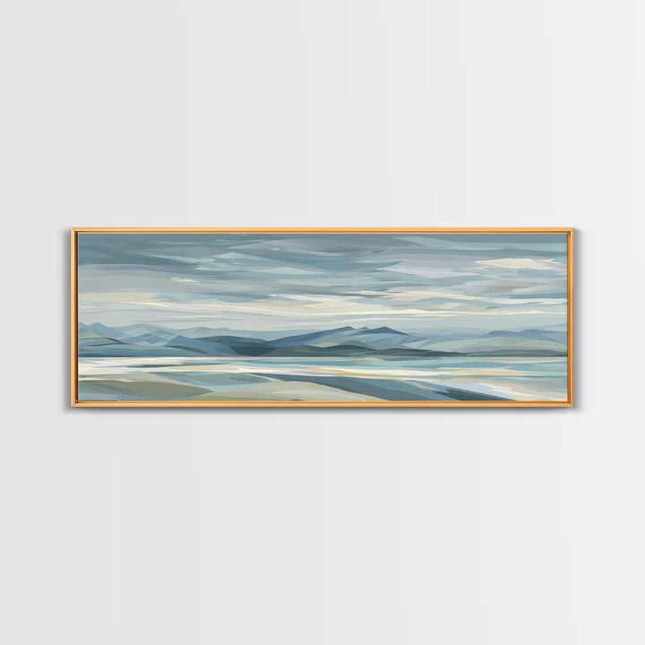 Clean Geometric Art Canvas Print, Dental Office Art, Medical Art, Office Decor, Abstract Art, Calm, Medical Office Art, DOA-3x1-96