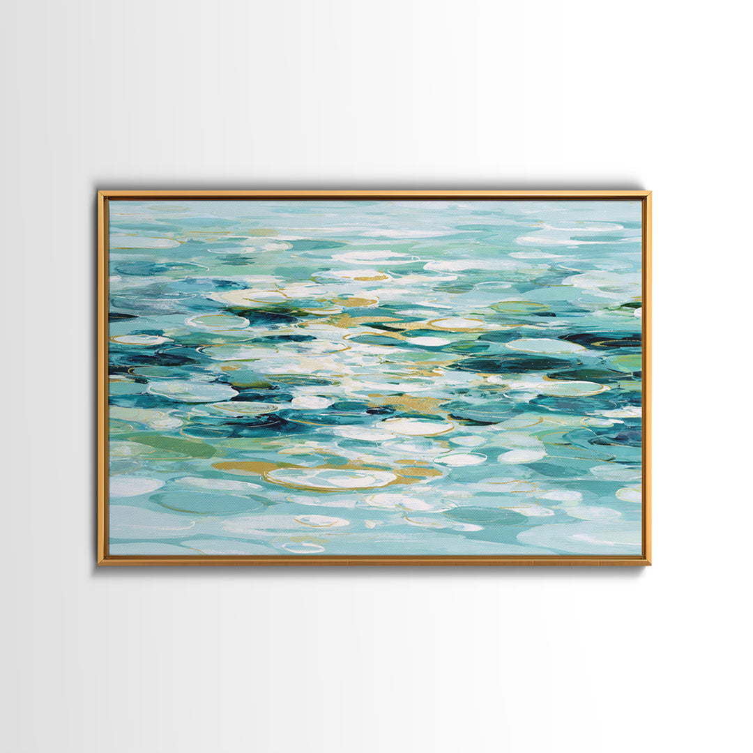 Abstract Water Ripple Pattern Canvas Print, Dental Office Art, Office Decor, Abstract Art, Calm, Dental Art, Digital Artwork, DOA-3x2-17