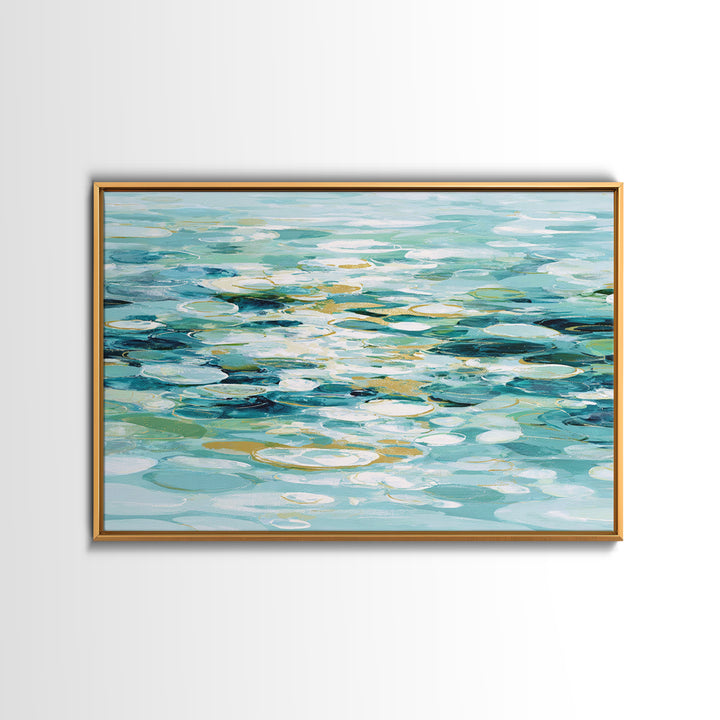 Abstract Water Ripple Pattern Canvas Print, Dental Office Art, Office Decor, Abstract Art, Calm, Dental Art, Digital Artwork, DOA-3x2-17