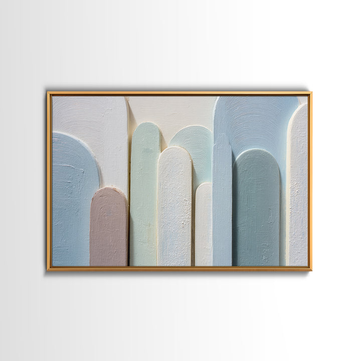 Light Scandinavian Abstract Arches Canvas Print, Dental Office Art, Decor, Office Decor, Abstract Art, Calm, Digital Artwork, DOA-3x2-21