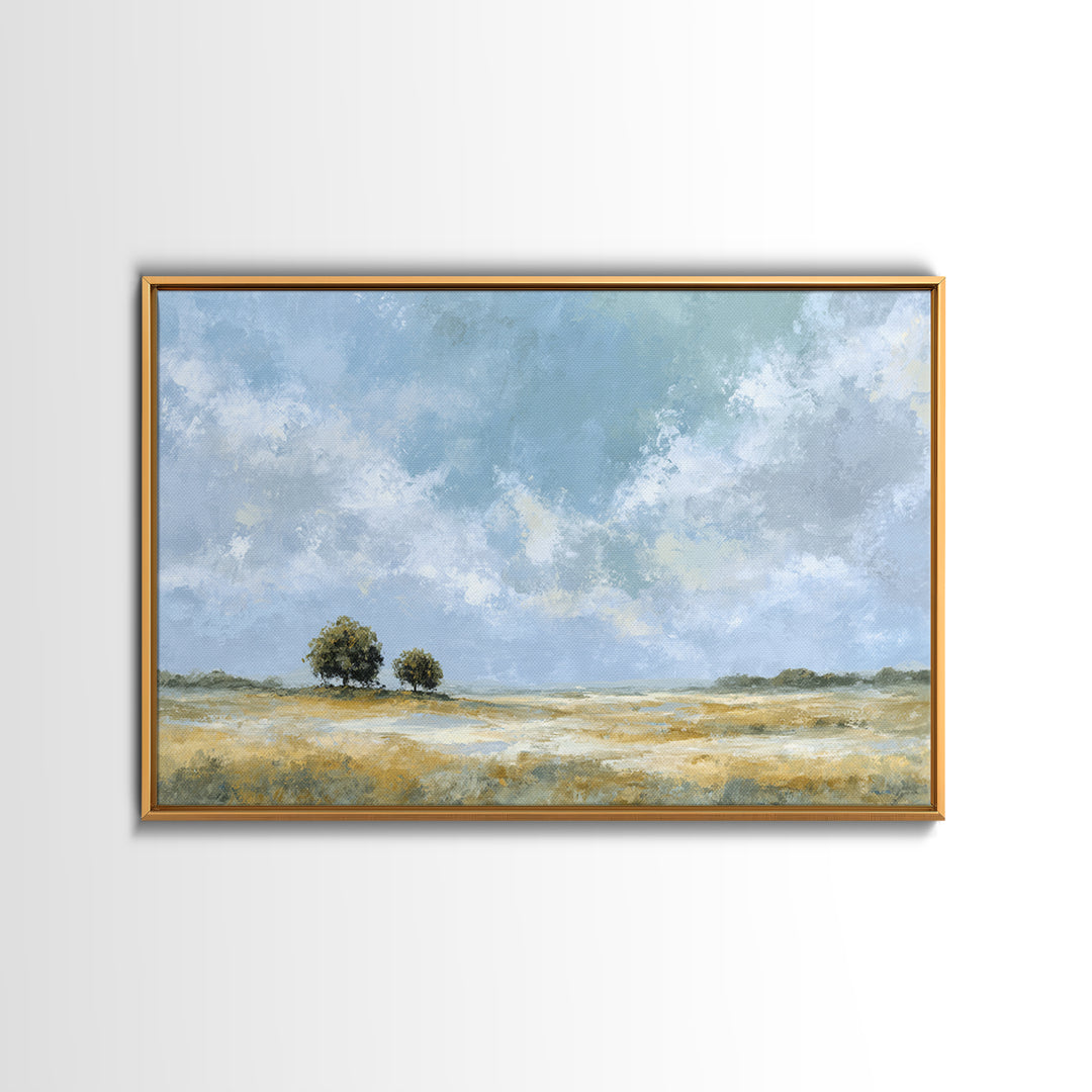 Peaceful Clouds over Open Meadow Canvas Print, Dental Office Art, Office Wall Art, Office Decor, Fine Art, Calm, Medical Decor, DOA-3x2-61