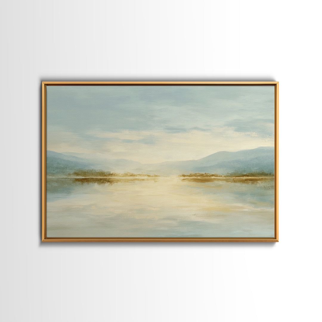 Sunlit Lake with Calming Reflections Canvas Print, Dental Office Art, Medical Office Decor, Office Decor, Fine Art, Calm, DOA-3x2-67