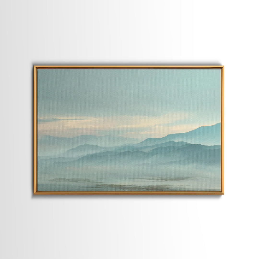 Soft Gradient Sunrise Canvas Print, Dental Office Art, Dental Art, Office Decor, Fine Art, Calm, Dental Gift, Dentist Art, DOA-3x2-72