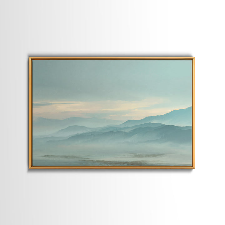 Soft Gradient Sunrise Canvas Print, Dental Office Art, Dental Art, Office Decor, Fine Art, Calm, Dental Gift, Dentist Art, DOA-3x2-72