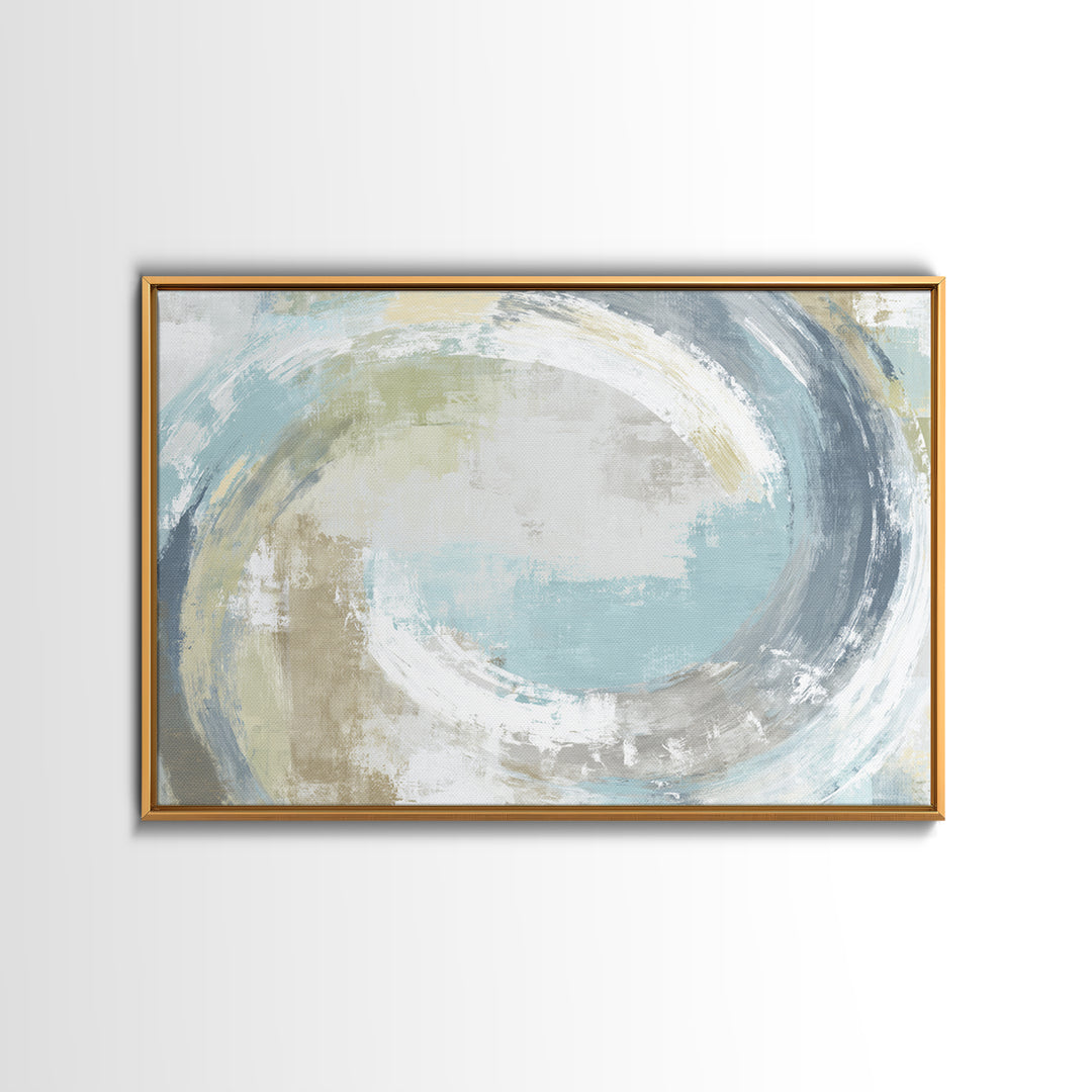 Minimal Smile Curve Abstract Framed Canvas Print, Dental Office Art, Motivational Poster, Office Decor, Abstract Art, Calm, DOA-3x2-81