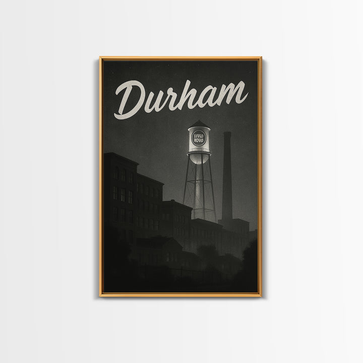 Durham Travel Poster, Canvas Print, Black And White Travel Art, Durham Poster Print, City Art Print, Living Room Wall Art, Poster Print