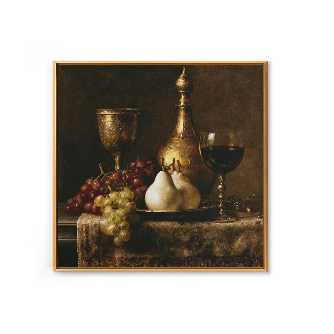 Classical Fruit Still Life Canvas Print, Dining Room Art, Kitchen Prints, Dining Room Decor, Fine Art, Dining, Art Print, DRA-1x1-25