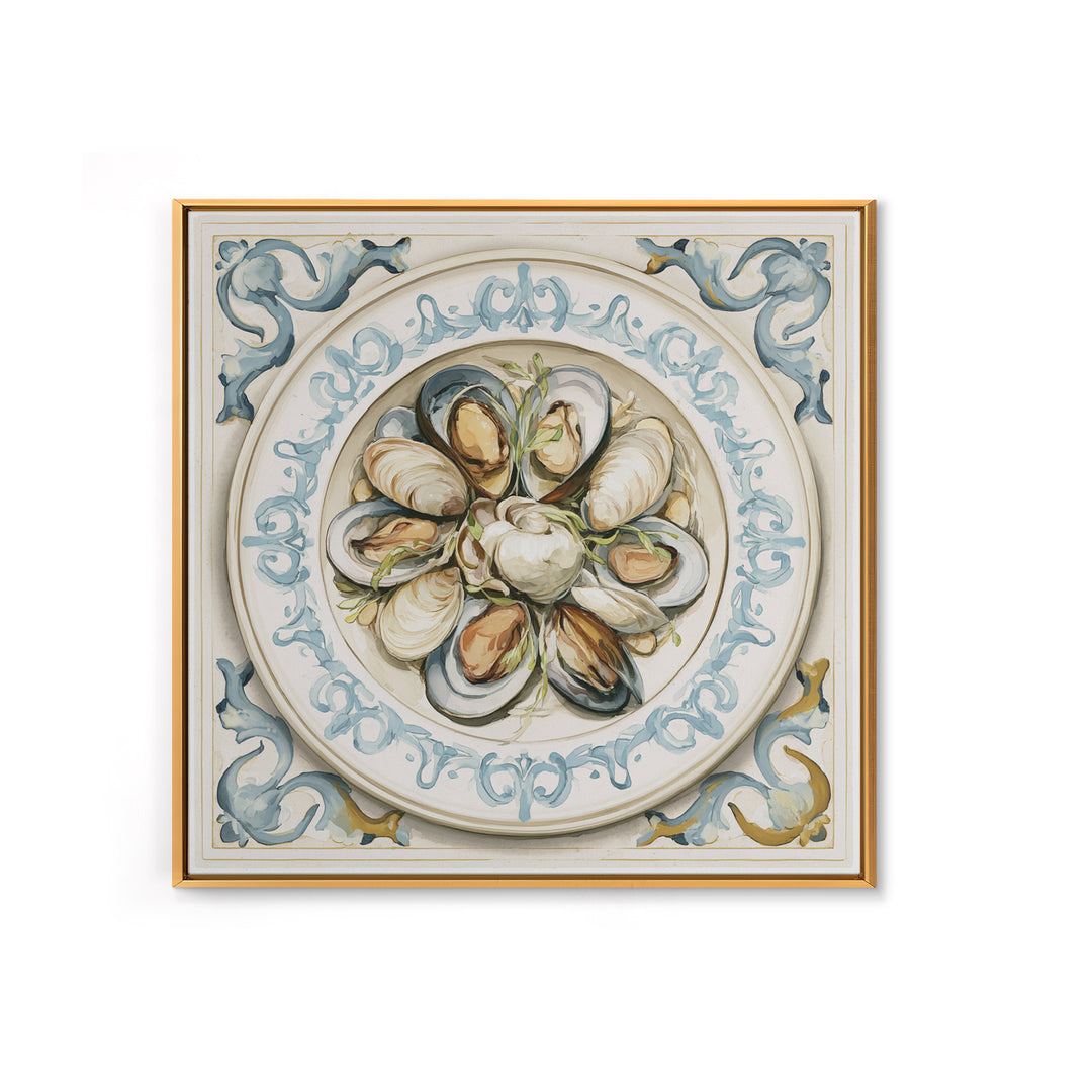 French Bistro Food Illustration Without Text Canvas Print, Dining Room Art, Set of 3 Prints, Dining Room Decor, Dining, DRA-1x1-58