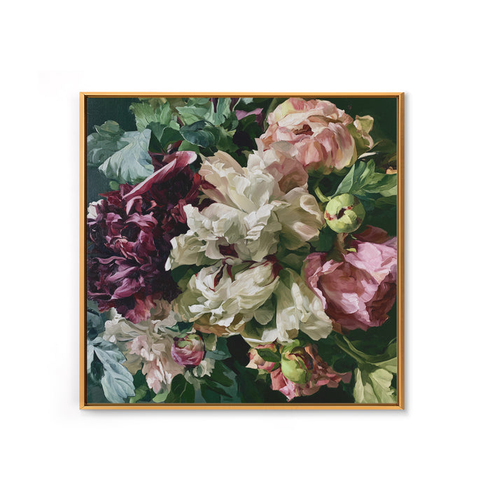 Large Floral Centerpiece Canvas Print, Dining Room Art, Wall Decor, Dining Room Decor, Fine Art, Dining, Contemporary Art, DRA-1x1-98