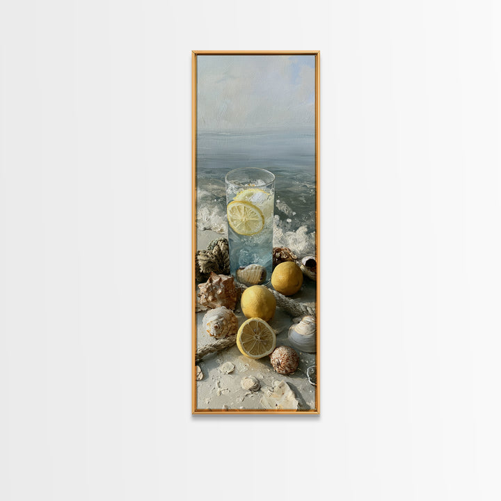 Shellfish and Lemon Still Life Canvas Print, Dining Room Art, Kitchen Decor, Dining Room Decor, Dining 400, Set of Prints, DRA-1x3-100