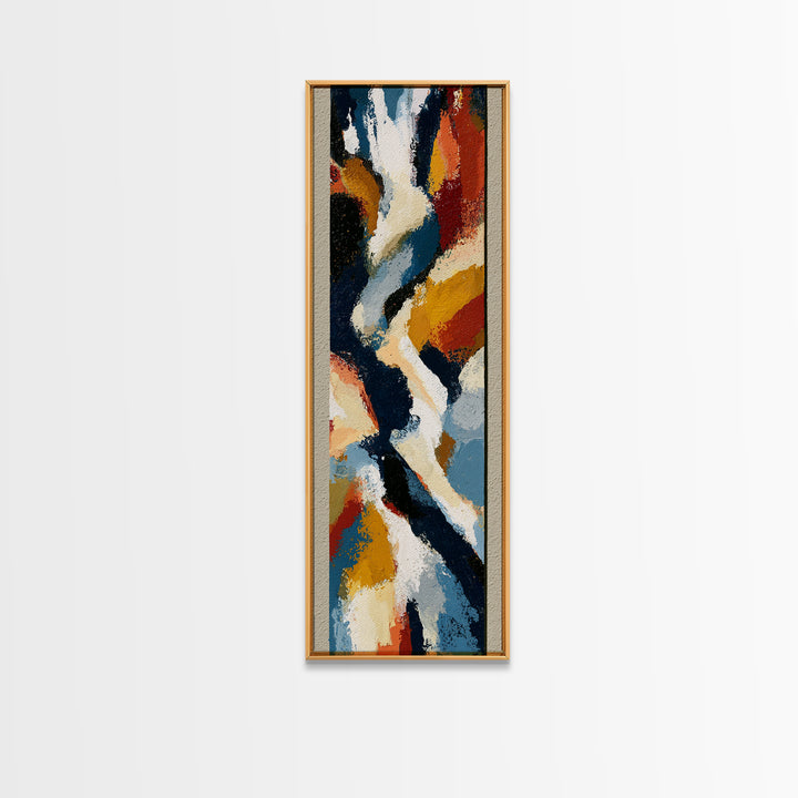 Abstract Composition in Appetite Friendly Warm Tones Canvas Print, Dining Room Art, Home Decor, Dining Room Decor, Dining, DRA-1x3-64