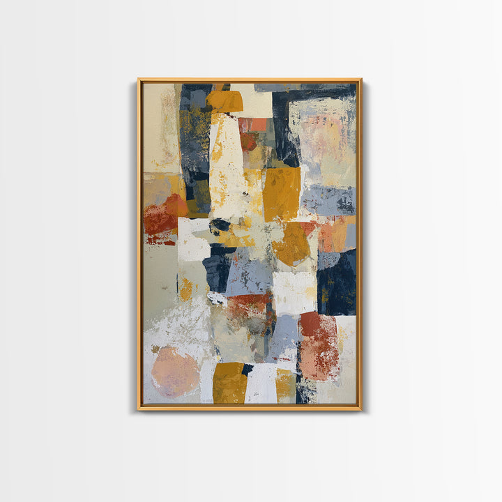 Abstract Composition in Appetite Friendly Warm Tones Canvas Print, Dining Room Art, Printable Art, Dining Room Decor, Dining, DRA-2x3-36