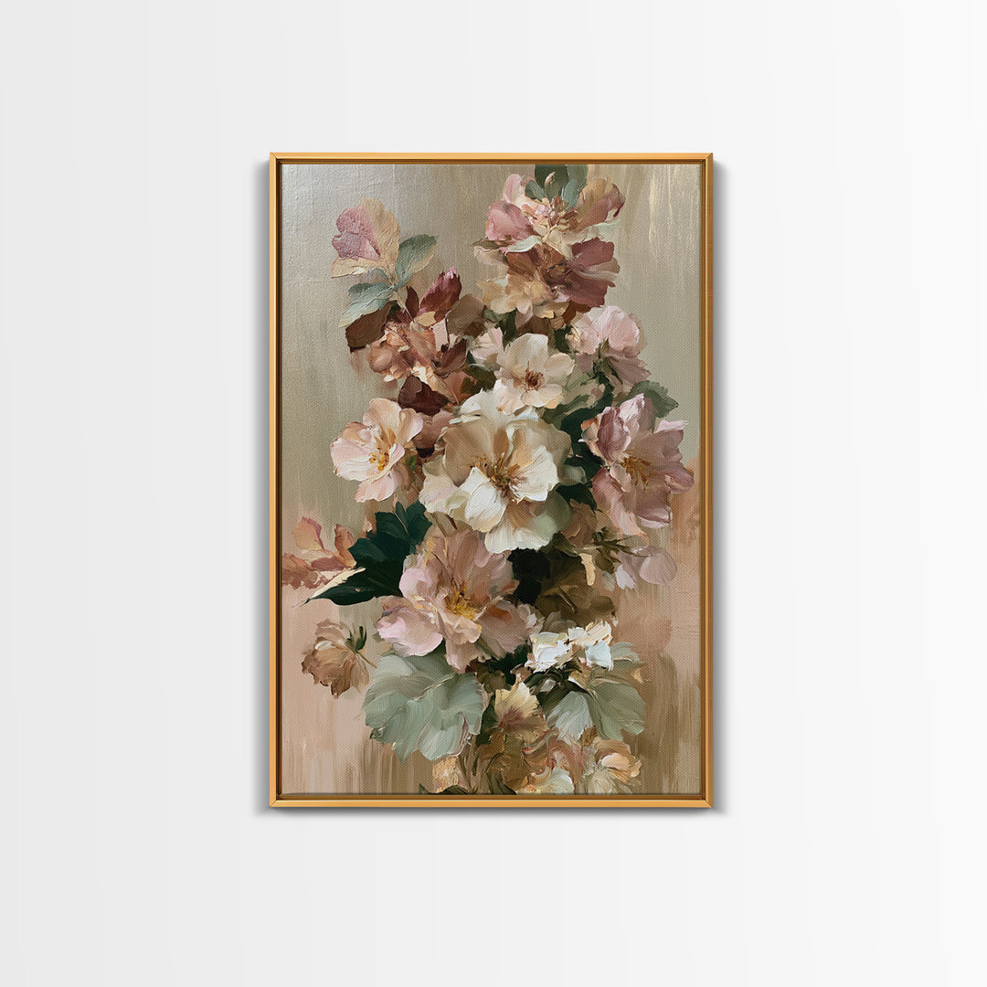 Large Floral Centerpiece Canvas Print, Dining Room Art, Contemporary Art, Dining Room Decor, Fine Art, Dining, Digital Print, DRA-2x3-82