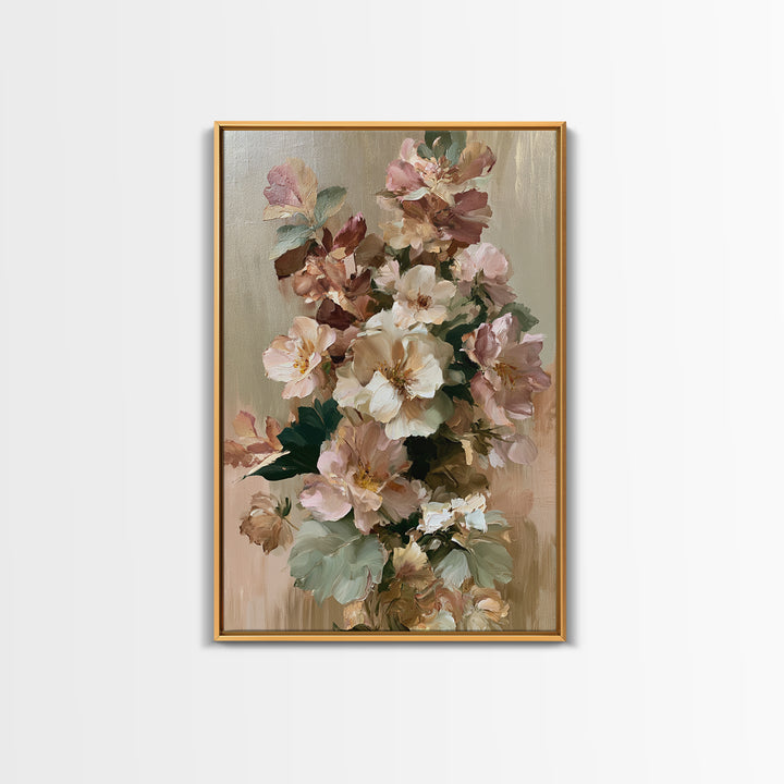 Large Floral Centerpiece Canvas Print, Dining Room Art, Contemporary Art, Dining Room Decor, Fine Art, Dining, Digital Print, DRA-2x3-82