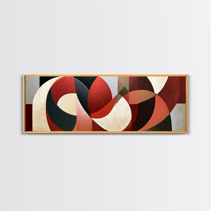 Abstract Red Wine Swirl Canvas Print, Dining Room Art, Fall Decor, Dining Room Decor, Dining, Kitchen Art, Living Room Decor, DRA-3x1-34