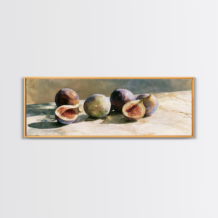 Figs on Marble Canvas Print, Dining Room Art, Gallery Decor, Dining Room Decor, Fine Art, Dining, Minimalist Decor, DRA-3x1-39