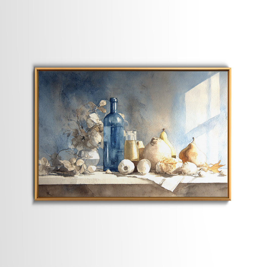 Elegant Oyster and Champagne Still Life Canvas Print, Dining Room Art, Kitchen Decor, Dining Room Decor, Fine Art, Dining, DRA-3x2-11