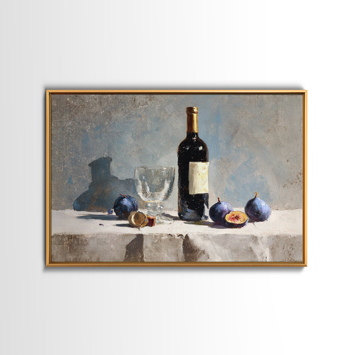 Modern Kitchen Herbs Framed Canvas Print, Dining Room Art, Canvas Art, Dining Room Decor, Watercolor Art, Dining, DRA-3x2-13