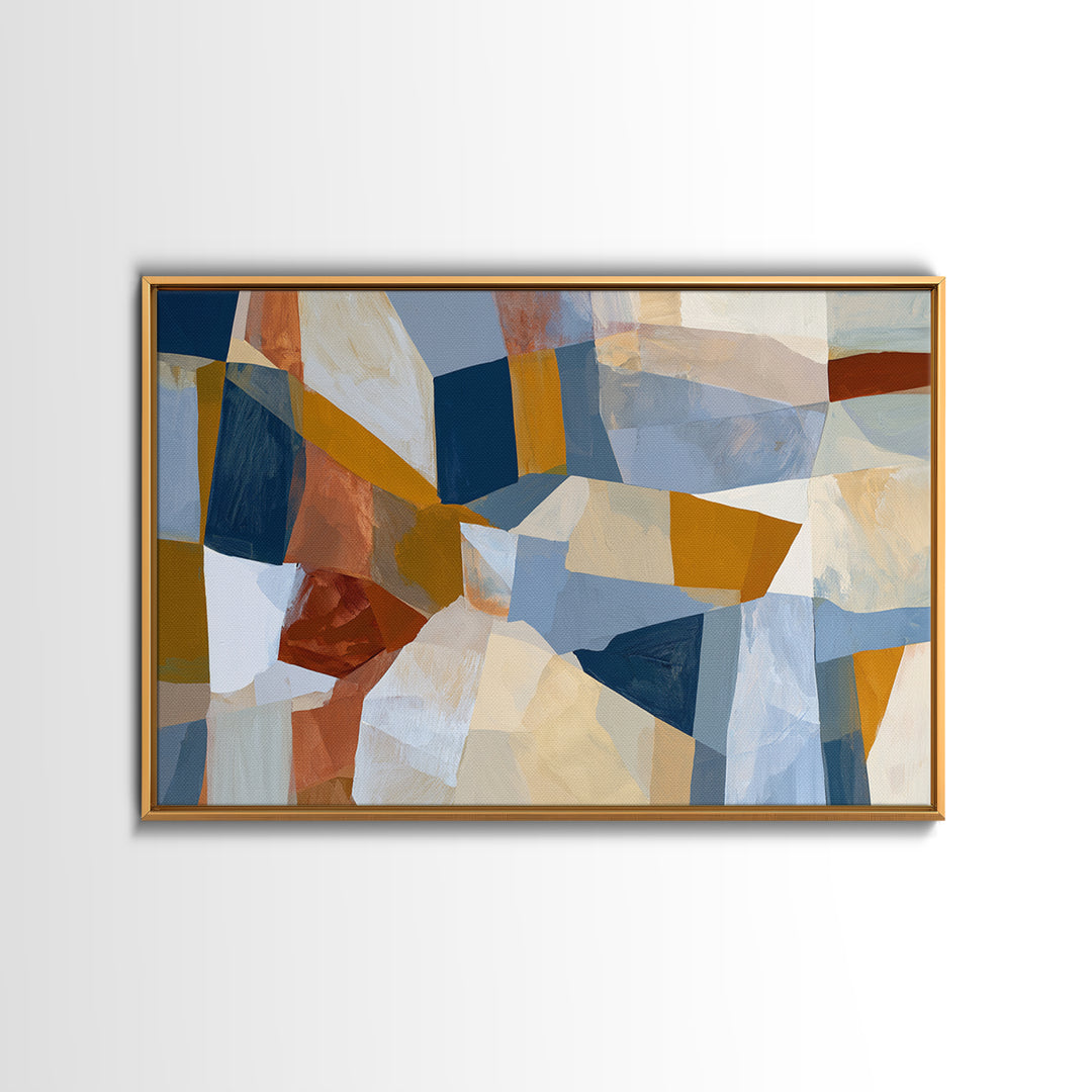 Abstract Composition in Appetite Friendly Warm Tones Canvas Print, Dining Room Art, Coastal Wall Art, Dining Room Decor, Dining, DRA-3x2-80