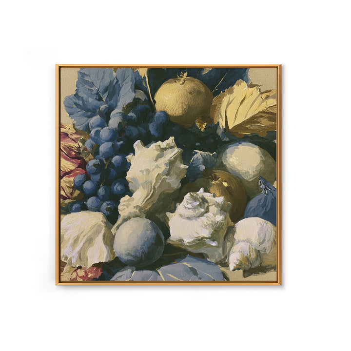 Bold Maximalist Still Life Framed Canvas Print, Eclectic Art, Digital Print, Living Room Decor, Eclectic, Fine Art Print, ECL-1x1-27