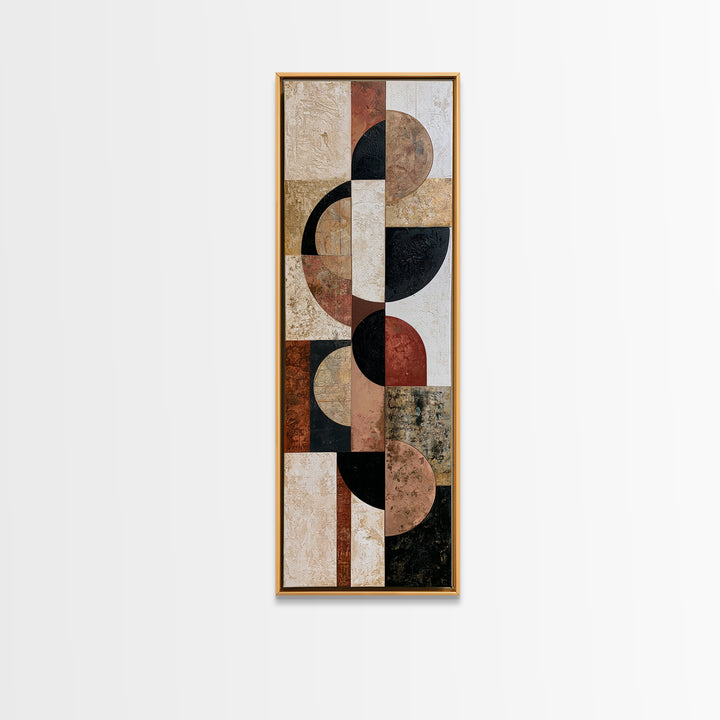 Abstract Shapes Layered Canvas Print, Eclectic Art, Original Art, Living Room Decor, Abstract Art, Eclectic, Gallery Decor, ECL-1x3-16