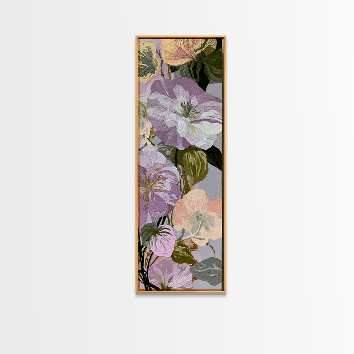 Matisse Inspired Cutouts with Botanical Details Canvas Print, Eclectic Art, Living Room Decor, Watercolor Art, Eclectic, ECL-1x3-90