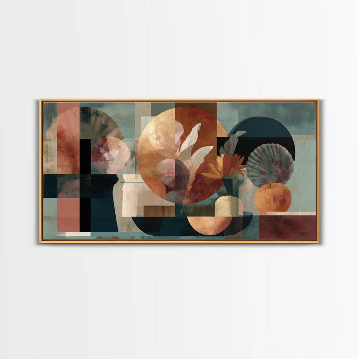 Matisse Inspired Cutouts with Botanical Details Canvas Print, Eclectic Art, Art Prints, Living Room Decor, Fine Art, Eclectic, ECL-2x1-2