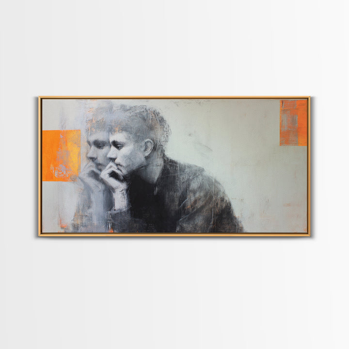 Layered Tapestry Pattern Canvas Print, Eclectic Art, Art, Living Room Decor, Watercolor Art, Eclectic, Large Wall Art, ECL-2x1-36