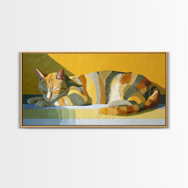 Abstract Mask with Playful Textures Framed Canvas Print, Eclectic Art, Living Room Decor, Abstract Art, Eclectic, ECL-2x1-88