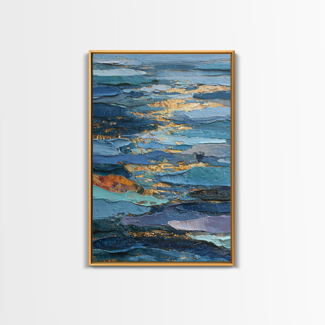 Bold Maximalist Still Life Framed Canvas Print, Eclectic Art, Textured Painting, Living Room Decor, Oil Painting, Eclectic, ECL-2x3-59