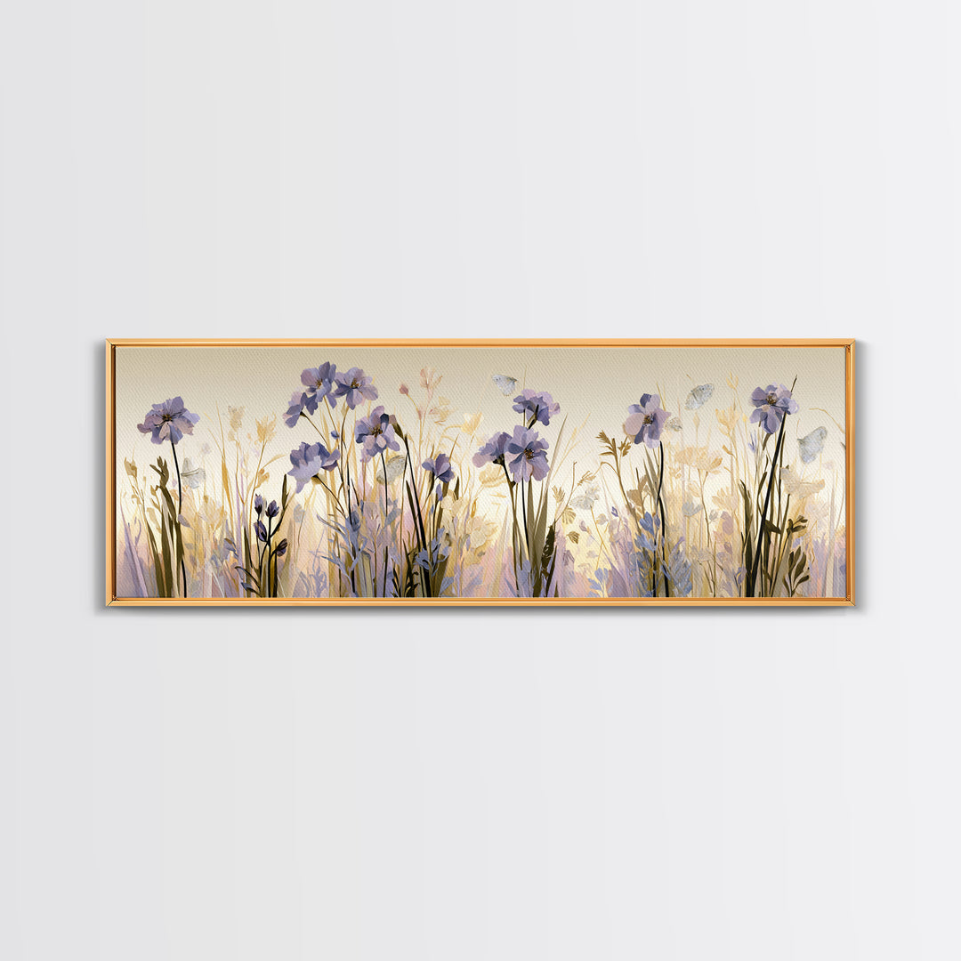 Botanical Collage with Butterflies and Old Paper Canvas Print, Eclectic Art, Unique Wall Art, Living Room Decor, Eclectic, ECL-3x1-5