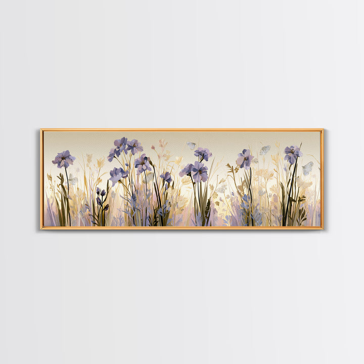 Botanical Collage with Butterflies and Old Paper Canvas Print, Eclectic Art, Unique Wall Art, Living Room Decor, Eclectic, ECL-3x1-5