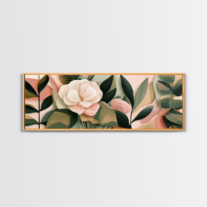 Matisse Inspired Cutouts with Botanical Details Canvas Print, Eclectic Art, Statement Artwork, Living Room Decor, Eclectic, ECL-3x1-94