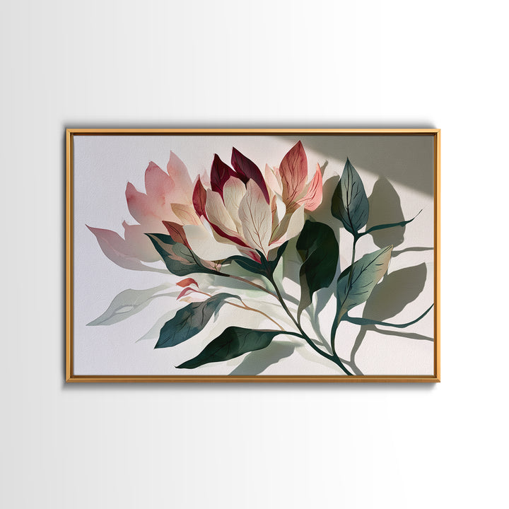 Matisse Inspired Cutouts with Botanical Details Canvas Print, Eclectic Art, Statement Artwork, Living Room Decor, Eclectic, ECL-3x2-58