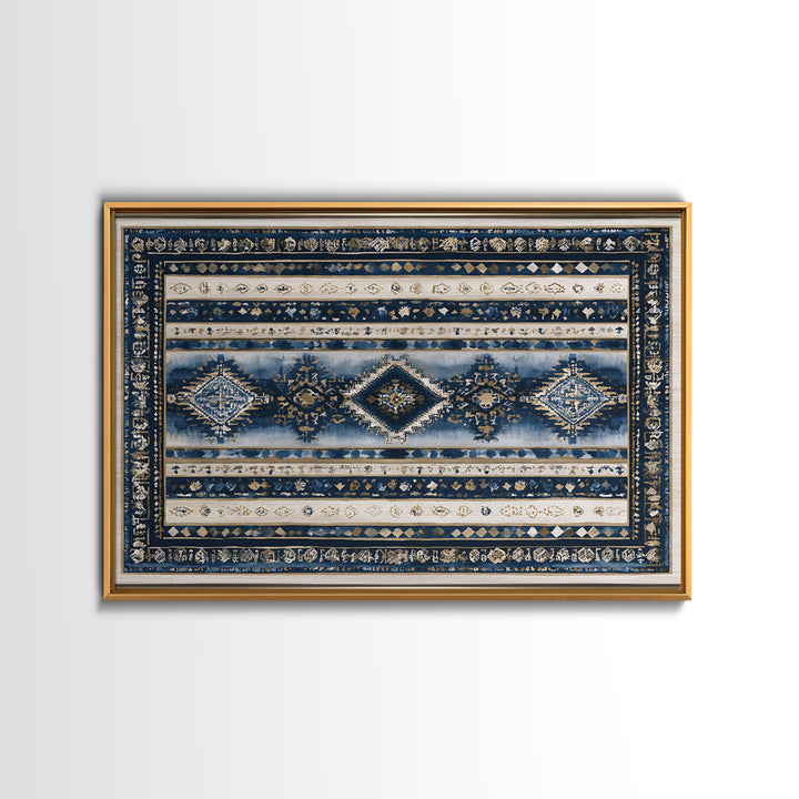 Layered Tapestry Pattern Canvas Print, Eclectic Art, Abstract Art, Living Room Decor, Fine Art, Eclectic, Neutral Decor, ECL-3x2-68
