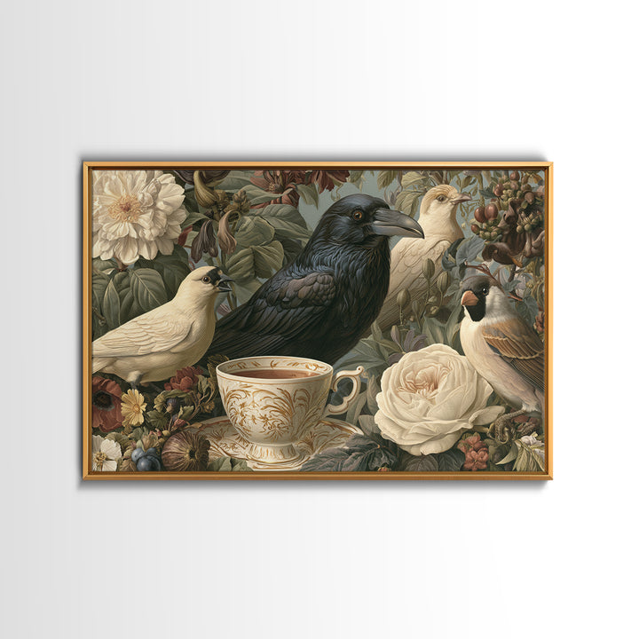 Odd Dream Garden Framed Canvas Print, Eclectic Art, Room Decor, Living Room Decor, Fine Art, Eclectic, Artwork, Original Art, ECL-3x2-69