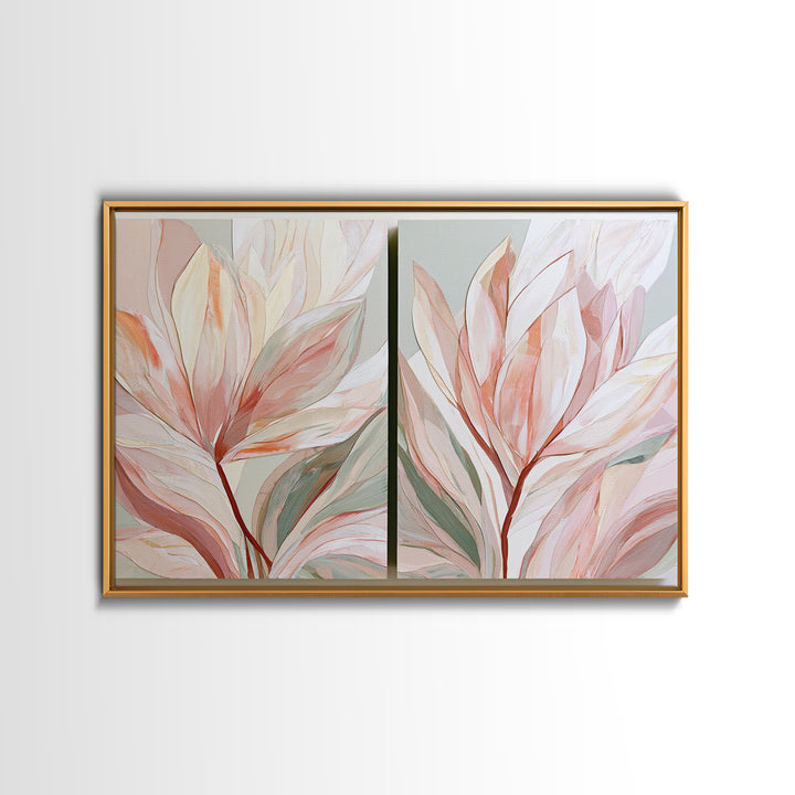 Matisse Inspired Cutouts with Botanical Details Canvas Print, Eclectic Art, Contemporary Art, Living Room Decor, Eclectic, ECL-3x2-82