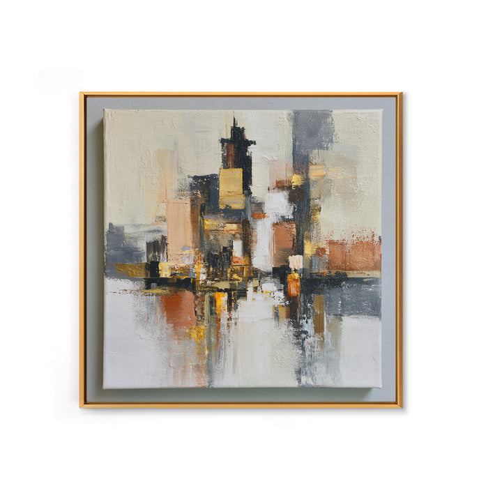 Distorted City Street Canvas Print, Expressionist Art, Room Decor, Living Room Decor, Fine Art, Expression, Printable Wall Art, EXP-1x1-25