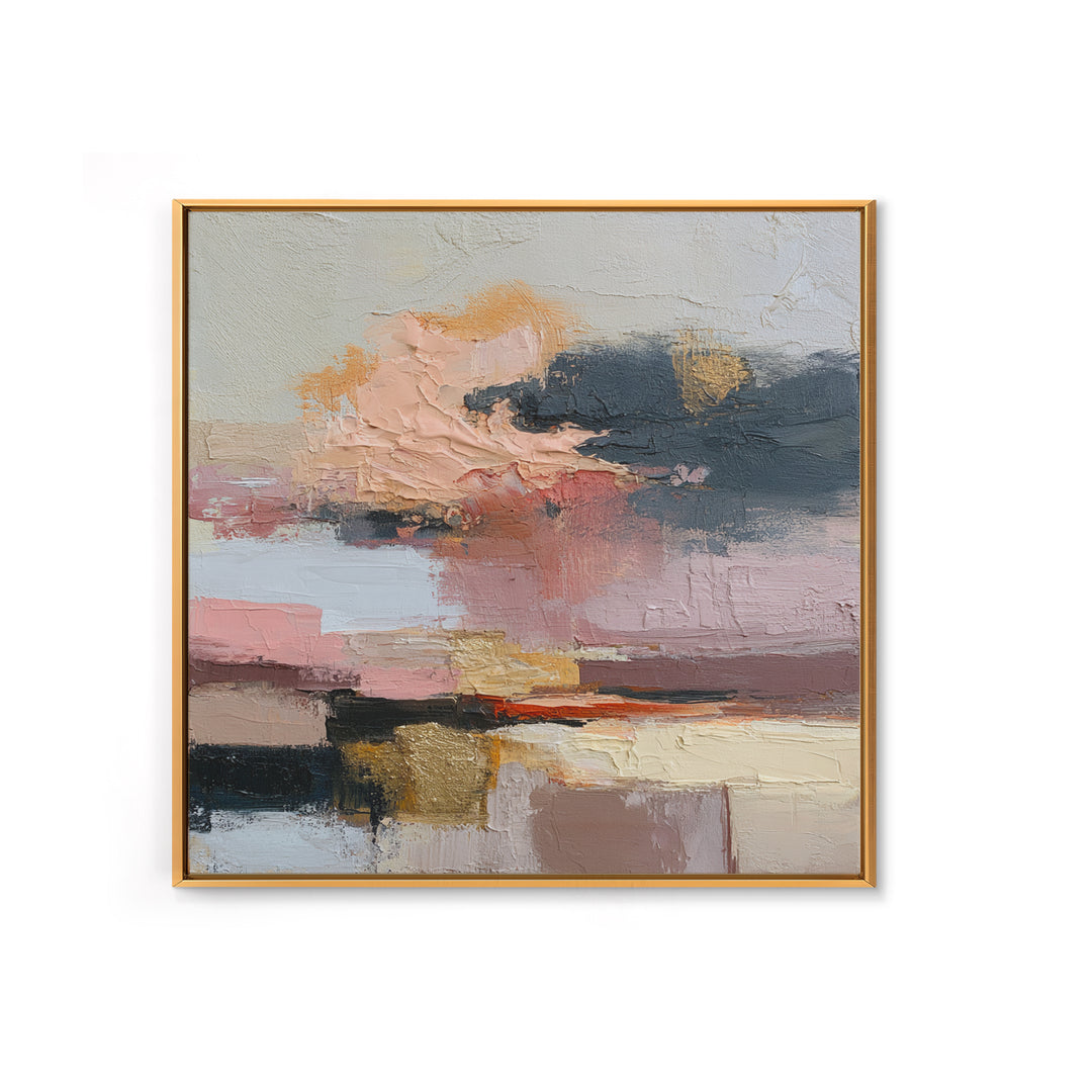 Stormy Landscape Painted Canvas Print, Expressionist Art, Original Art, Living Room Decor, Fine Art, Expression, Modern Art, EXP-1x1-3