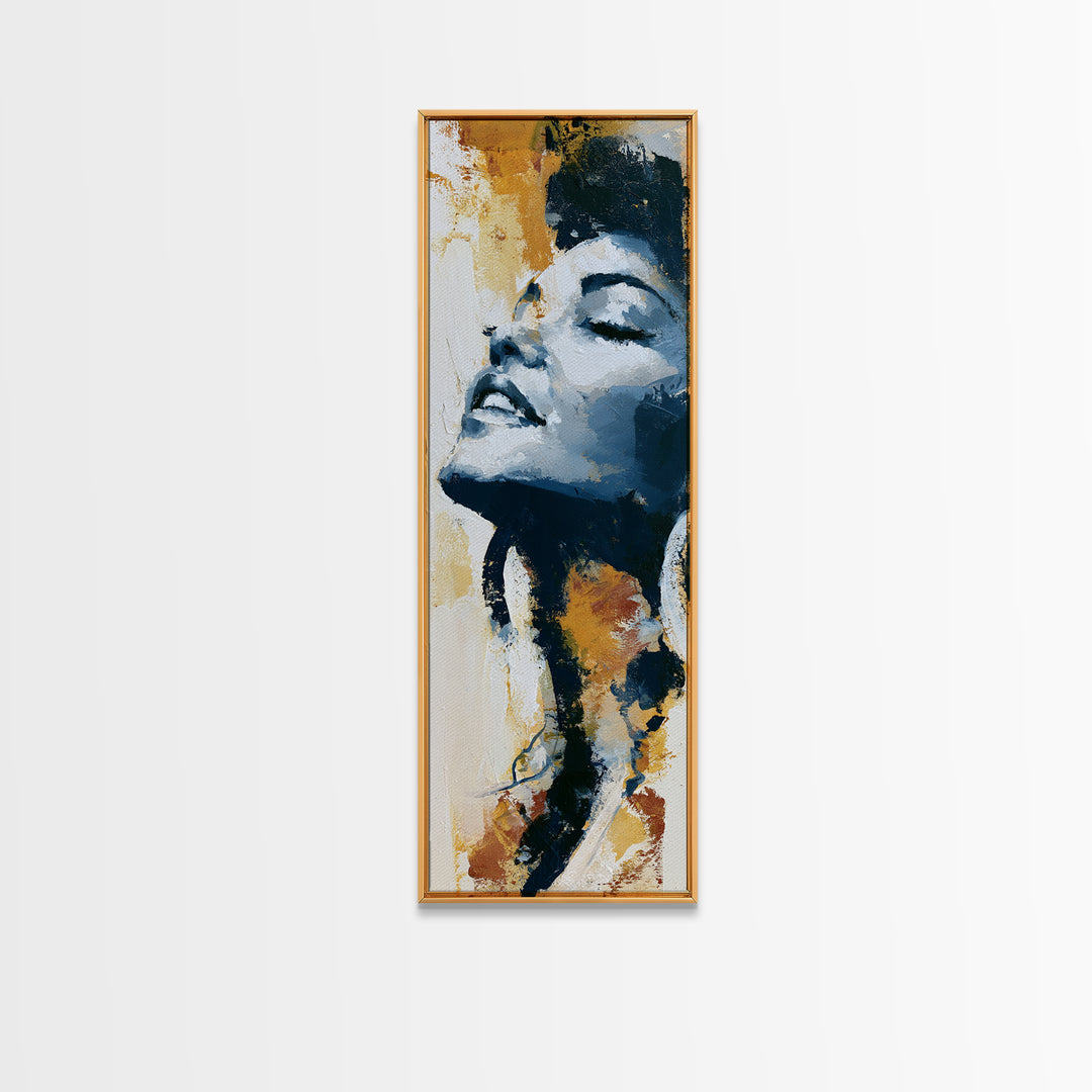 Portrait of a Singer Canvas Print, Expressionist Art, Digital Prints, Living Room Decor, Oil Painting, Expression, EXP-1x3-32