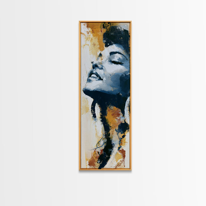Portrait of a Singer Canvas Print, Expressionist Art, Digital Prints, Living Room Decor, Oil Painting, Expression, EXP-1x3-32