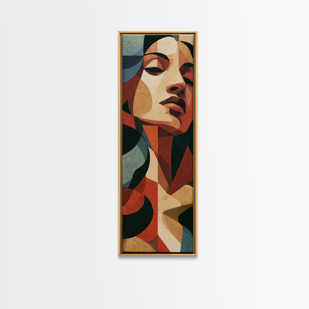 Portrait of a Singer Canvas Print, Expressionist Art, Abstract Wall Art, Living Room Decor, Expression, Gallery Wall Art, EXP-1x3-56