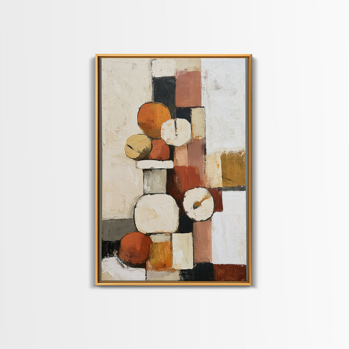 Bold Still Life of Fruit Framed Canvas Print, Expressionist Art, Printable Wall Art, Living Room Decor, Fine Art, Expression, EXP-2x3-25