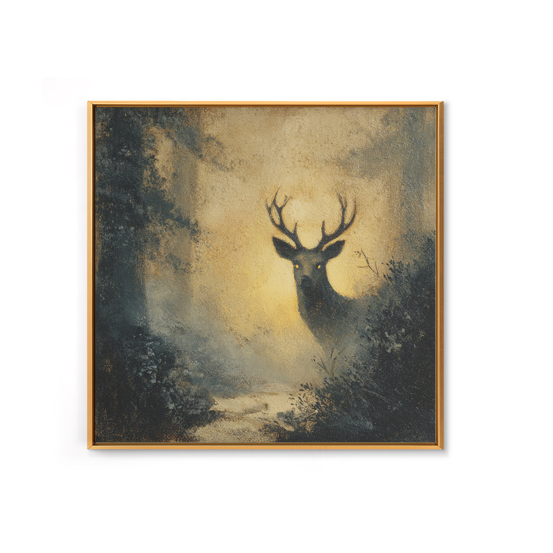 Giant Tree City Filled Framed Canvas Print, Fantasy Art, Statement Artwork, Living Room Decor, Abstract Art, Mythic, Wall Decor, FAN-1x1-33