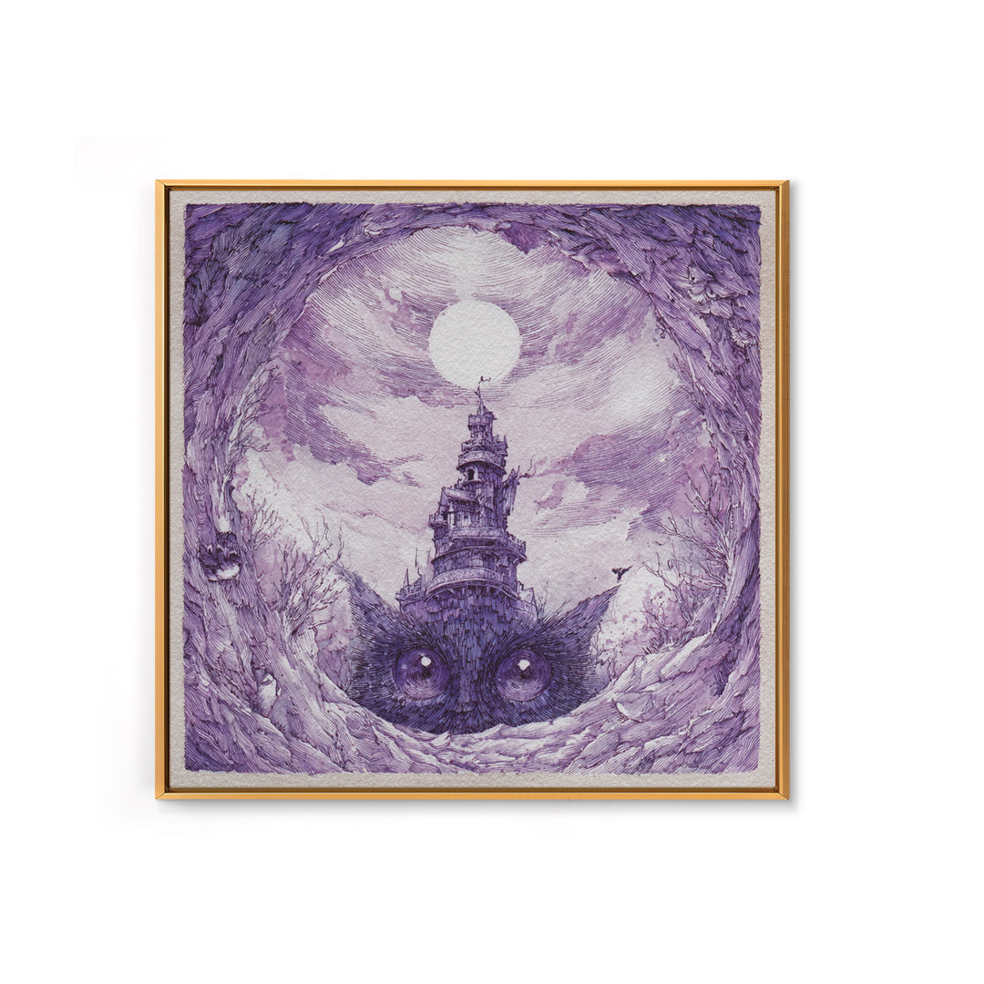 Ancient Map Landscape Canvas Print, Fantasy Art, Boho Decor, Living Room Decor, Oil Painting, Mythic, Prints, Art Prints, FAN-1x1-85