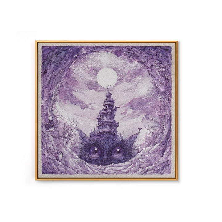 Ancient Map Landscape Canvas Print, Fantasy Art, Boho Decor, Living Room Decor, Oil Painting, Mythic, Prints, Art Prints, FAN-1x1-85