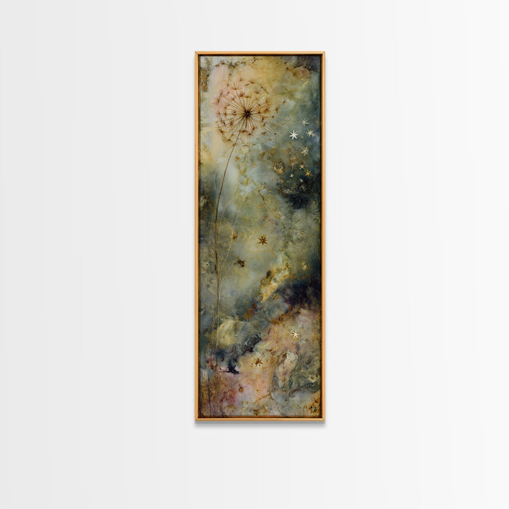 Mermaid Lagoon with Bioluminescent Water Framed Canvas Print, Fantasy Art, Luxury Decor, Living Room Decor, Fine Art, Mythic, FAN-1x3-20