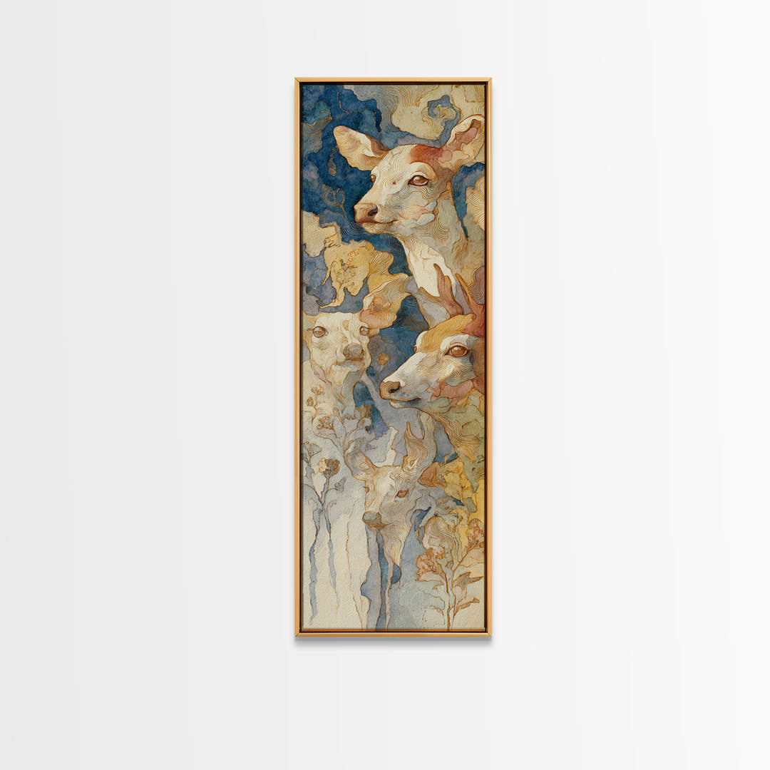 Dragon Soaring Above Jagged Mountain Peaks Framed Canvas Print, Fantasy Art, Textured Painting, Living Room Decor, Mythic, FAN-1x3-61
