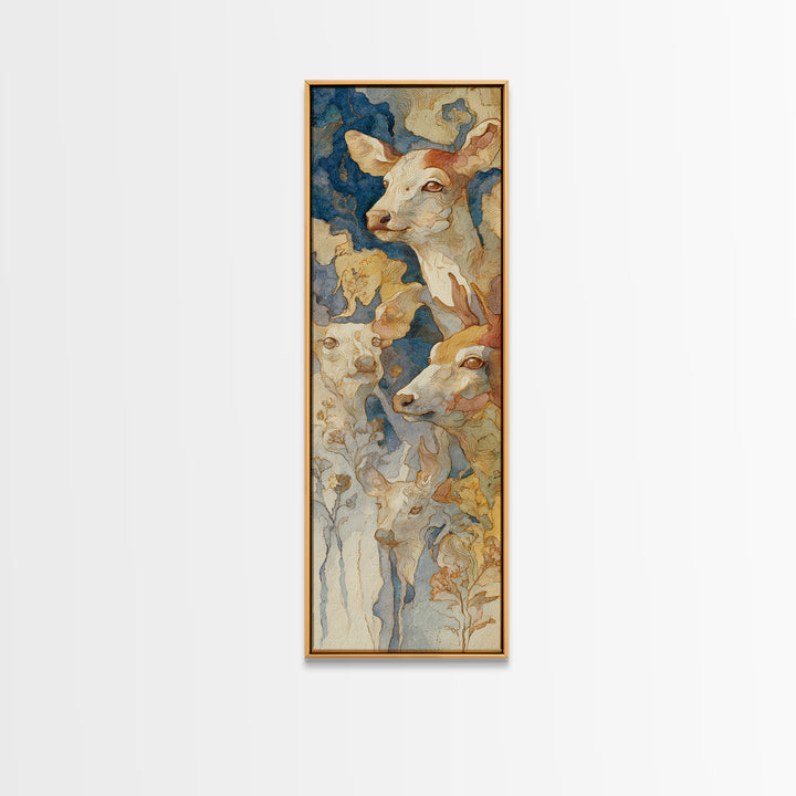 Dragon Soaring Above Jagged Mountain Peaks Framed Canvas Print, Fantasy Art, Textured Painting, Living Room Decor, Mythic, FAN-1x3-61
