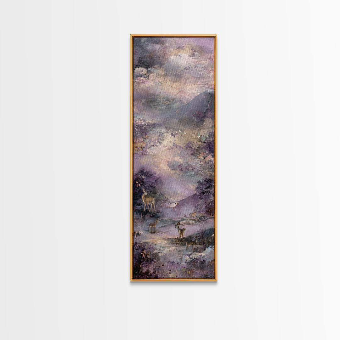 Ancient Map Landscape Canvas Print, Fantasy Art, Prints, Living Room Decor, Oil Painting, Mythic, Fairy Art, Fantasy Art Prints, FAN-1x3-73